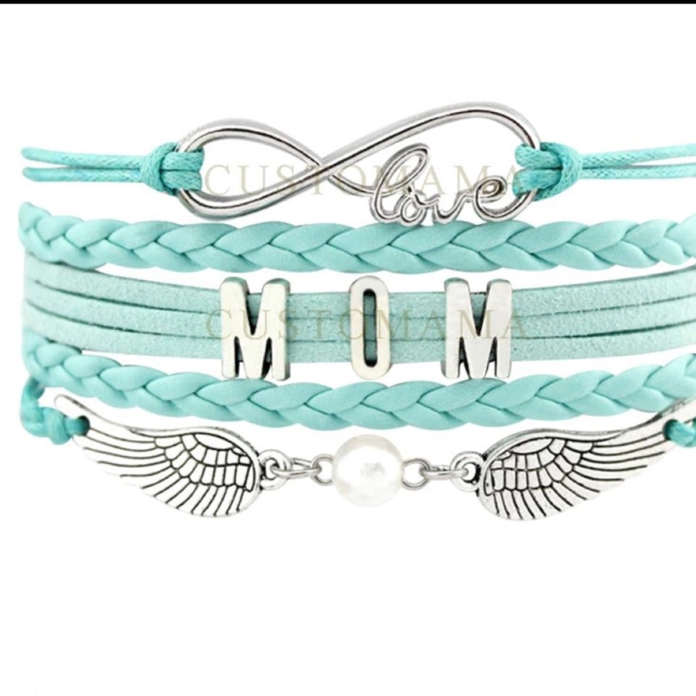 ANY 3- $10 infinity bracelets mix and match 
mom or grandma wings, bracelet